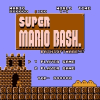 Super Mario Bash Title Screen